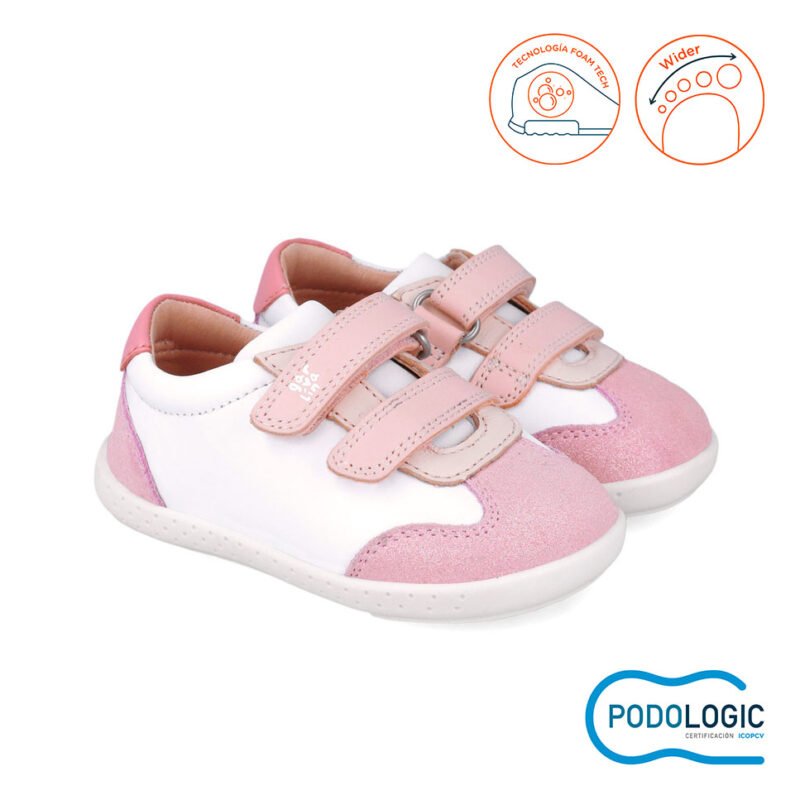 Garvalin Baby Girls First Steps Barefoot Sneakers