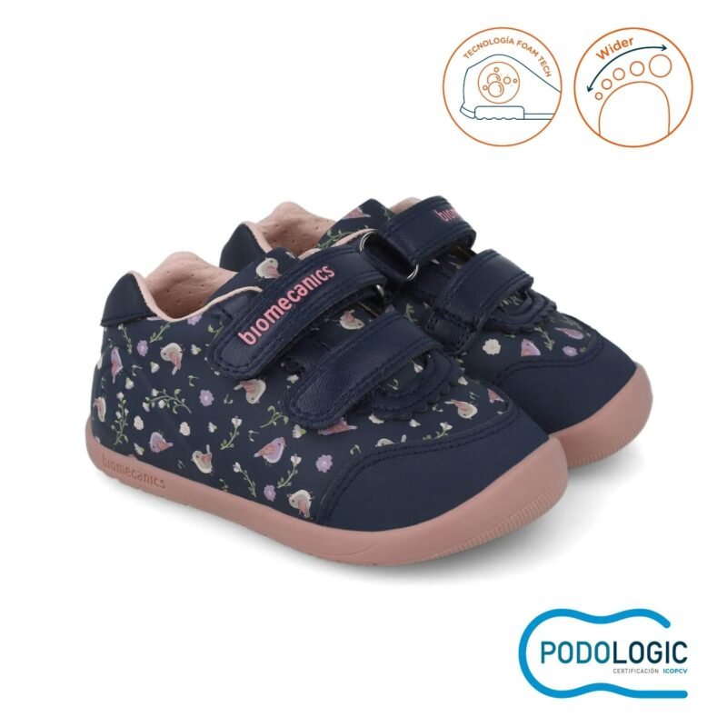 Biomecanics Baby Girls First Steps Barefoot Sneakers