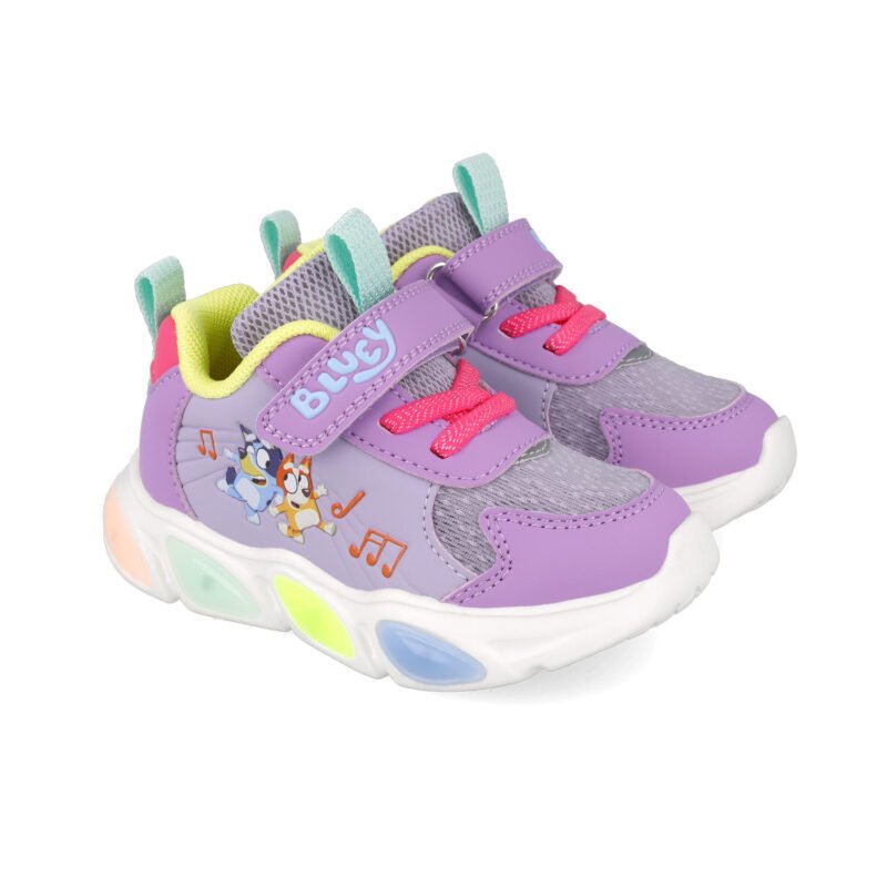 Bluey x Garvalin Girls Light-Up Sneakers