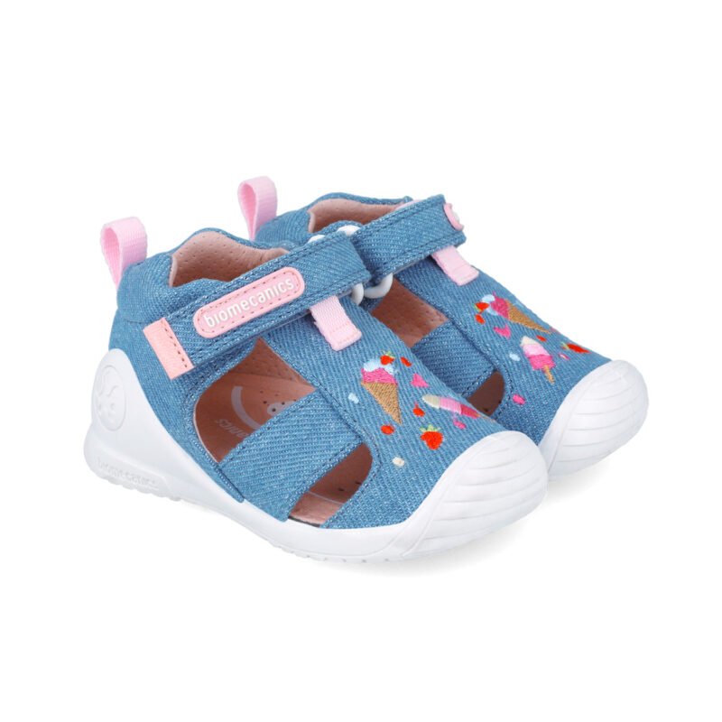 Biomecanics Baby Girls First Steps Canvas Sandals