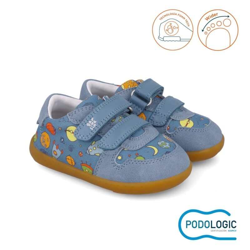 Garvalin Baby Boys First Steps Barefoot Canvas Sneakers