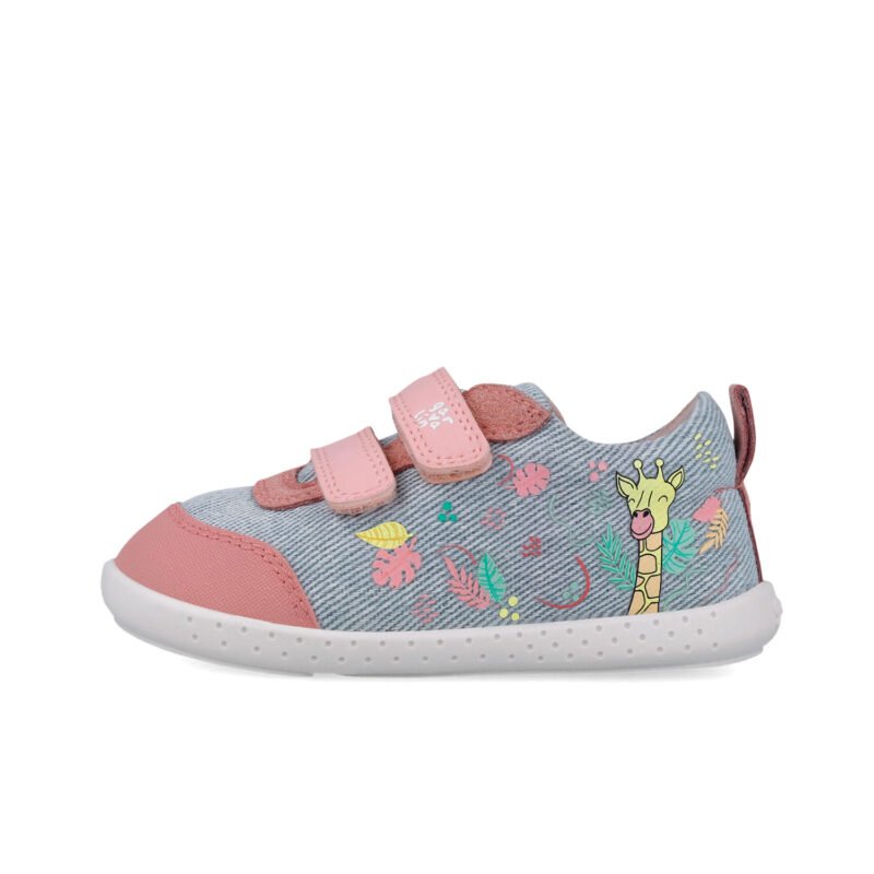 Garvalin Baby Girls First Steps Barefoot Canvas Sneakers
