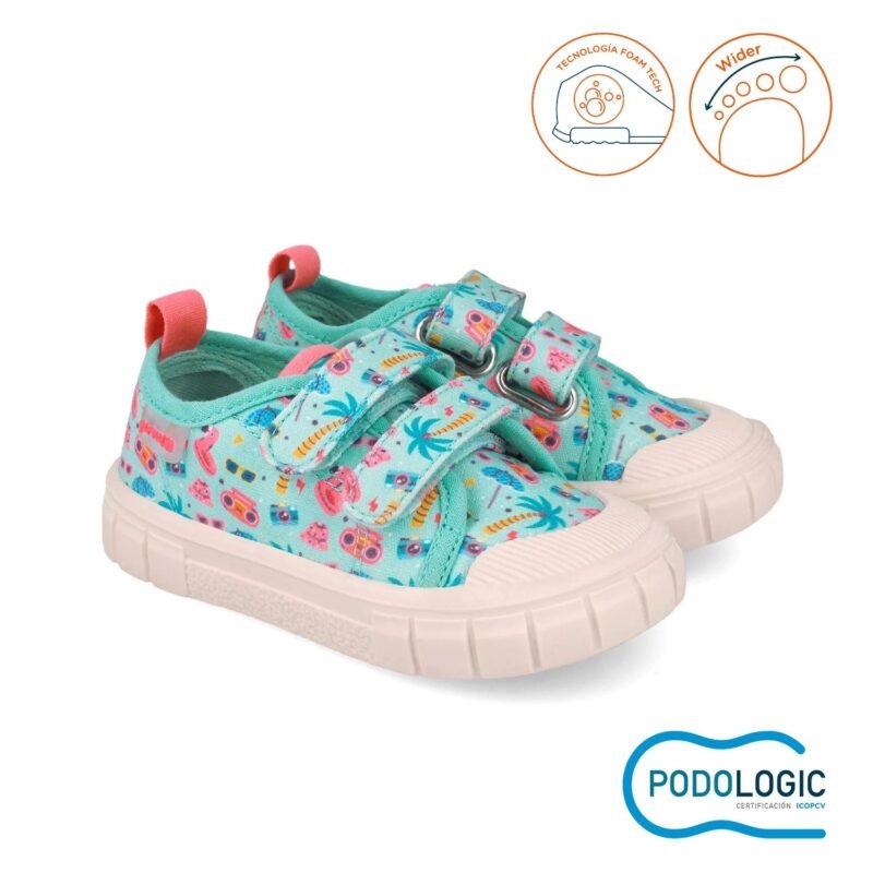Garvalin Girls Barefoot Canvas Sneakers