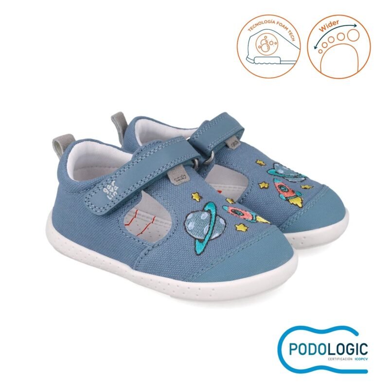 Garvalin Baby Boys First Steps Barefoot Canvas Sandals